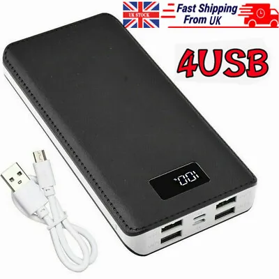 1000000mAh External Portable Power Bank Backup Battery Charger For Cell Phone • £13.99