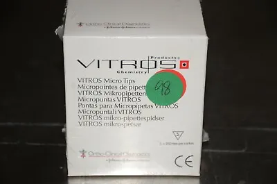 Ortho Clinical Diagnostics Vitros Tips DT Sample 250Tips/Box 1474030 Vitros 250 • $24.99