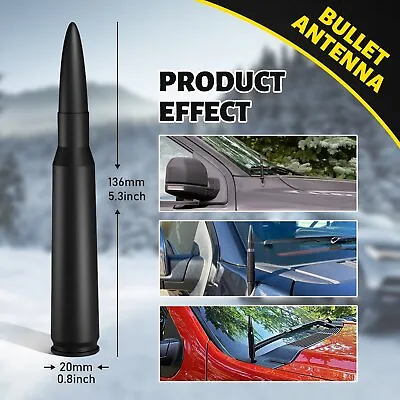 $12.48 • Buy 5.3  Car Antenna Aerial Mast Bullet A/FM Radio Whip Signal Vehicle 13.5cm New US