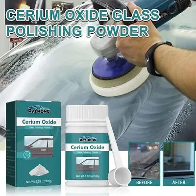 Cerium Oxide Powder Faster Polishing Glass Scratch 120g Remover Windscreen NEW • £5.27