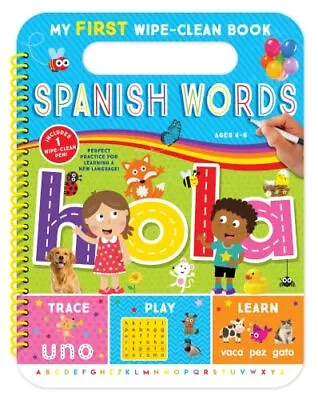 My First Wipe-Clean Book: Spanish Words-Fun Educational Activities Help Chi... • $6.15