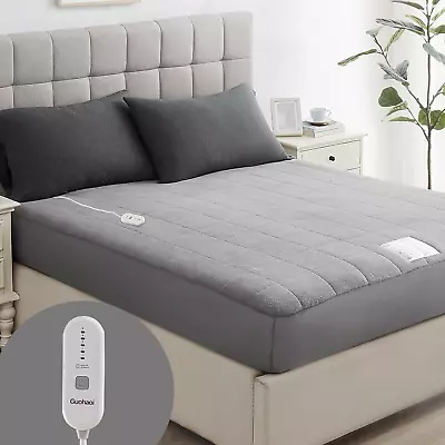 Heated Mattress Pad Full Size - Coral Fleece Electric Heated Mattress Pad With S • $35.86