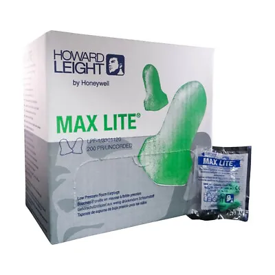 Howard Leight MaxLite LPF-1 Wrapped Ear Plugs (200 Pairs/Box) • $28.50