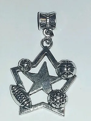 All Star Sports Charm-football/baseball/softball/basketball/soccer-1 H X 1 W • $1.89