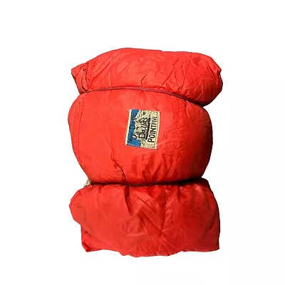 Vintage POINTFIVE Down Sleeping Bag Red YOUTH • $192