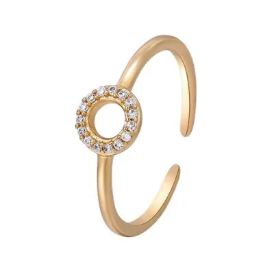 9ct 9K Yellow Gold Plated Finger Midi Toe Adjustable Sizeable Ring UK R +G Pouch • £7.99