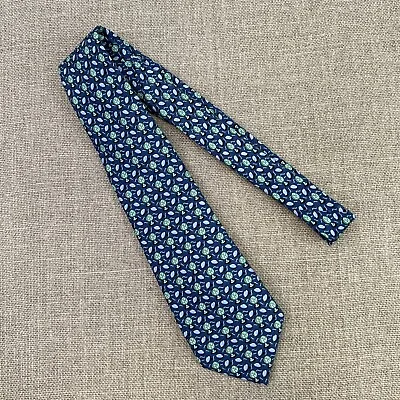 Vineyard Vines Tie Boy Silk Football Fan Martha's Vineyard 49x3.25 Hand Made USA • $49.97