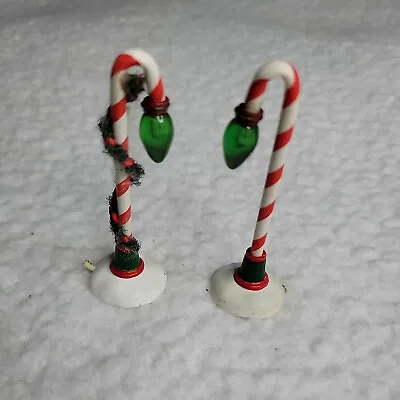 Department Dept. 56 Candy Cane Street Light Lamp Post Christmas Snow Village • $4.95