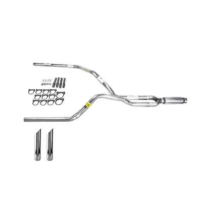 S10 / S15 95-01 Dual Exhaust 2.5 Pipe Glass Pack Muffler SW Tip • $275.61