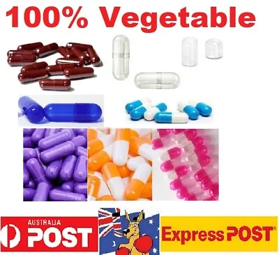 Size # 1234000000  Empty Capsules Filler Vegetable Medicine Pill Vitamins  • $13.80