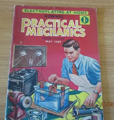 Vintage Newnes Practical Mechanics May 1953 Editor F. J. Camm • £3.99