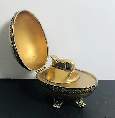 Evans Vintage Golden Egg Table Top Lighter Brass READ Description • $23