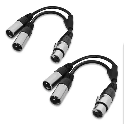£17 • Buy 2x W Audio 0.25M XLR Female To 2x XLR Male 3P Splitter Lead Cable DJ Studio PA