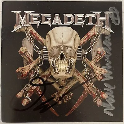 Megadeth Killing Is My Business Final Kill Signed Cd Dave Mustaine Autographed • £96.50