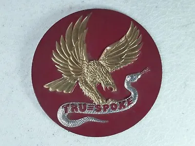 *** NEW True Spoke 1 3/4  Red & Gold Wire Wheel Emblem Sticker Decal Eagle Snake • $10