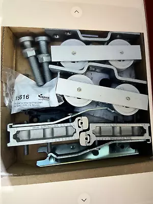 Hafele 941.20.018 Sliding Door Hardware Hawa Junior 120A Fitting Set W/ 2 Stops • $225