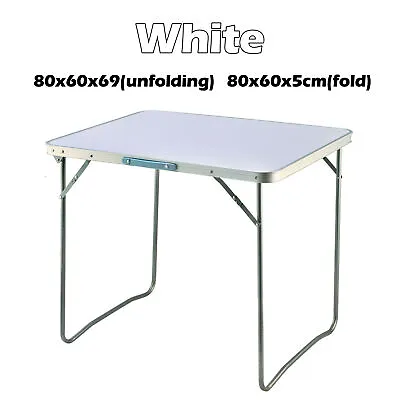 £29.85 • Buy Folding Camping Table Aluminium Picnic Portable Adjustable Party Bbq Outdoor