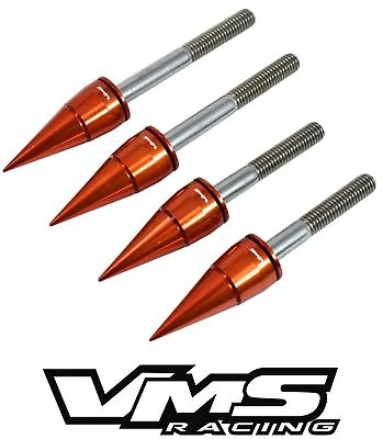 Vms 6mm Orange Spike Cam Cap Cup Bolt Washer Kit For Honda Prelude H22 H23 • $24.95