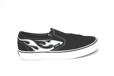 Vans Classic Slip-on Flame Black/white  Vn0a33tbk681 Men's Skateboarding Shoes • $44.95