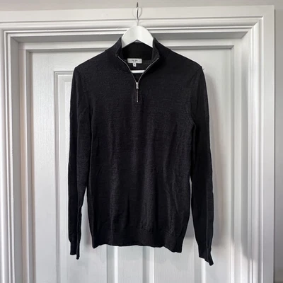 £39 • Buy Reiss Mens Charcoal 1/4 Zip Jumper