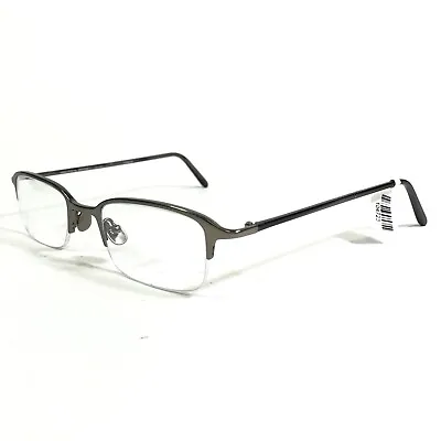 Morgenthal Frederics Eyeglasses Frames 189 BURROUGHS Grey Silver 49-22-140 • $69.99