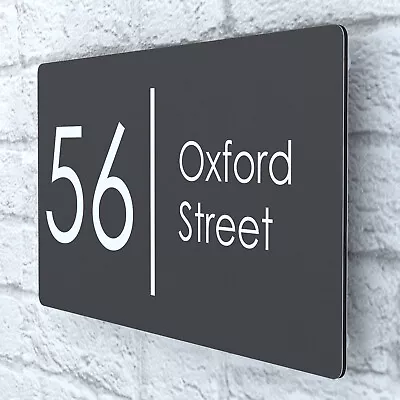 Modern HOUSE PLAQUES / PLAQUE / DOOR / NUMBER / ALUMINIUM / Wall Sign • £14.99