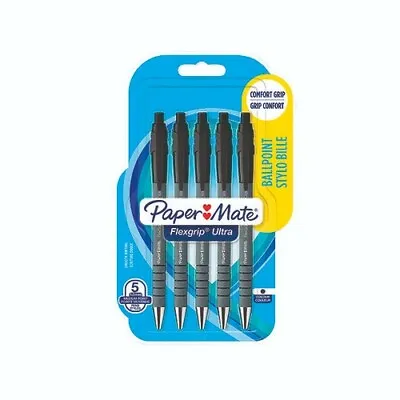 £9.35 • Buy PaperMate Flexgrip Retractable Pen Medium Black (Pack Of 5) 2027751