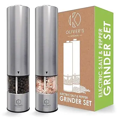 Oliver's Kitchen ® Electric Salt And Pepper Grinders - Battery Powered • £10.99