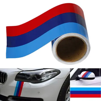 Auto M-Colored Stripe Sticker Car Vinyl Decal For BMW M3-M6 3 5 6 7 Series USPS • $6.99