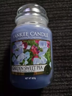 Yankee Candle Large Jar Of Garden Sweet Pea (photos Of Actual Candle) • £50