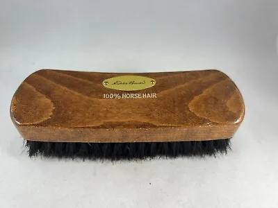 Vintage Wooden Eddie Bauer Horse Hair Shoe Brush Boot Brush 7  Wide • $10
