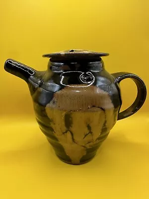 Art Pottery Stoneware Teapot Handmade Studio Signed Vintage • $24.99