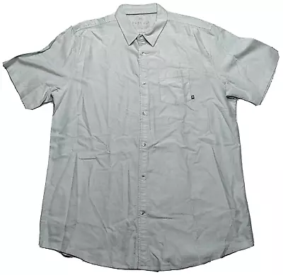 FREE FLY Performance Bamboo Men 3XL Green Stretch Blend S/S Button Shirt • $19.99