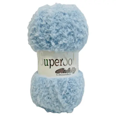 Jarol SUPERSOFT CUDDLY CHUNKY Knitting Wool Yarn 100g - 03 Baby Blue • £5.49