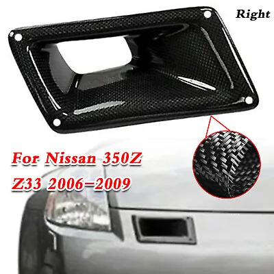Bumper Carbon Fiber Air Vent Intake Duct Right Side For Nissan 350Z Z33 03-09 A • $28.90