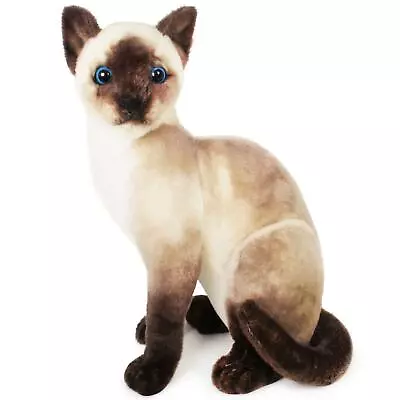 Stefan The Siamese Cat | 14 Inch Stuffed Animal Plush | By Tiger Tale Toys • $18.99