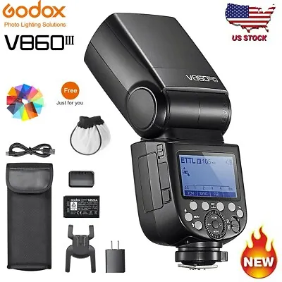 US Godox V860III-C 2.4G E-TTL Li-on Battery Flash Speedlite For Canon Camera • $179