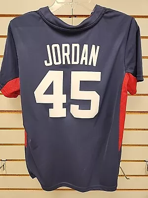 Michael Jordan Chicago White Sox Navy MLB Majestic Fashion Jersey Youth S NEW • $9.99