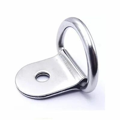 $24.89 • Buy 30PS Heavy Duty D-Ring Tie Down Metal Anchor Point Silver Universal AU