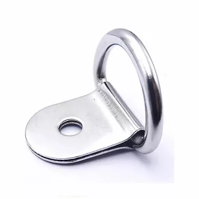 30PS Heavy Duty D-Ring Tie Down Metal Anchor Point Silver Universal AU • $23.40