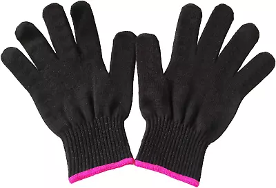 2 Professional Heat Resistant Gloves For Hair Styling Heat Blocking For Curling • £8.95