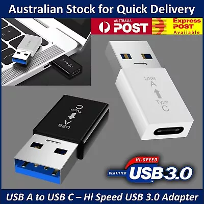$5.95 • Buy USB A To USB C High Speed USB 3 Adapter - Data Transfer And Charging Compatible