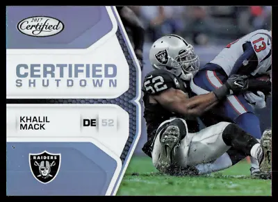 2017 Panini Certified CS-KM Khalil Mack Oakland Raiders • $1.75