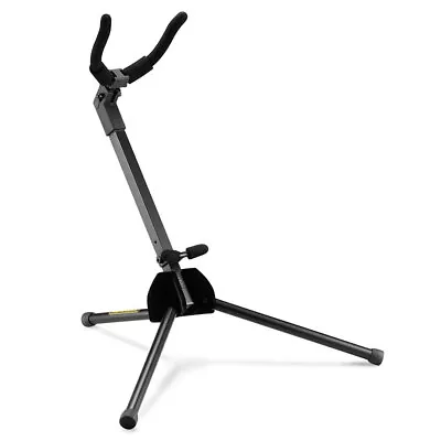 $57 • Buy Hercules TravLite Stand/Holder Storage/Rack W/ Velvet Bag For Alto Saxophone BLK