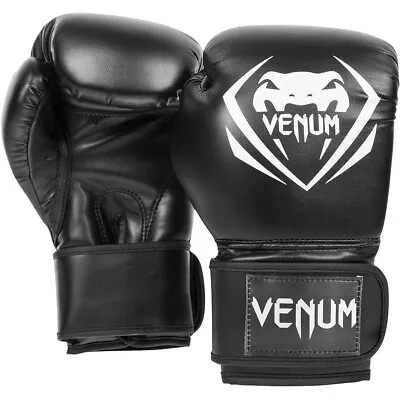 Venum Synthetic Leather Contender Boxing Gloves - Black • $40.75