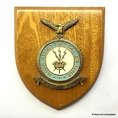 RAF Second 2nd Allied Tactical Air Force Station Badge Plaque Shield Crest A • £82.49