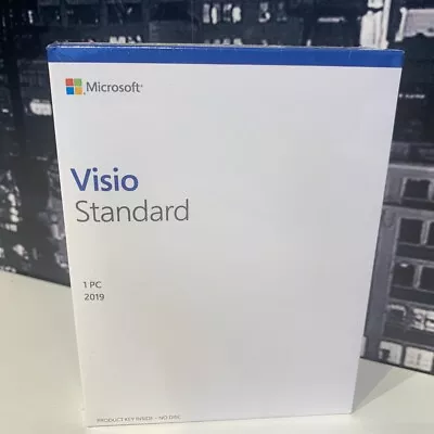 Microsoft Visio 2019 Standard Original UK 365 New & Sealed • £149.99