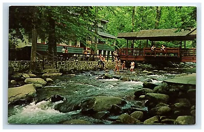 Postcard Carrs Northside Cottages Fronting Roaring Fork Creek Gatlinburg Tenness • $4.95