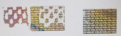 VA75-1 100 To 1000 VALID 3/4  X 1 Hologram Product Protection Label Stickers • £9.59