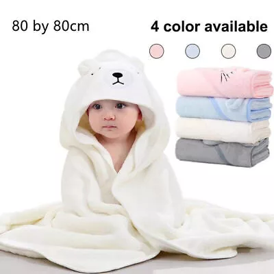 Toddler Baby Hooded Cartoon Towels Newborn Kids Bathrobe Soft Bath Towel UK • £5.92